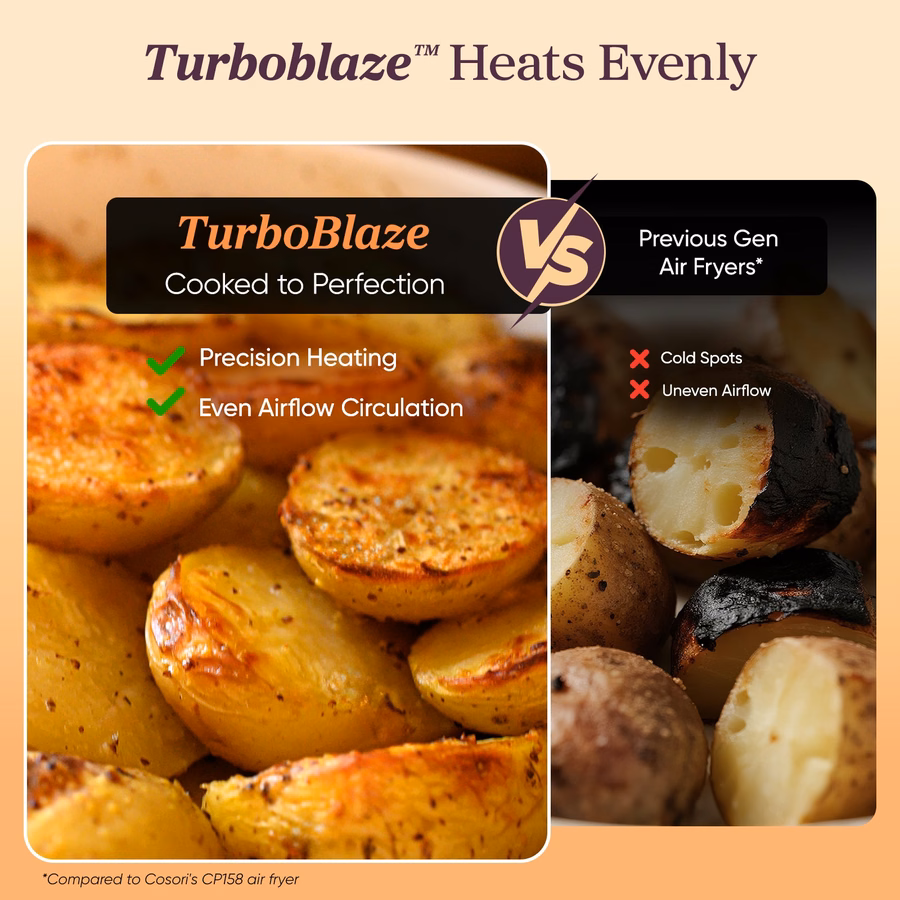TurboBlaze™ 6.0-Quart Air Fryer - Light Gray