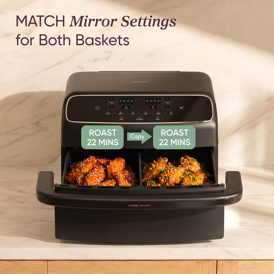 COSORI TWINFRY 9-Quart Double Air Fryer